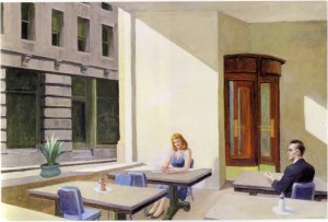 "Sunlight in a Cafeteria" by Edward Hopper